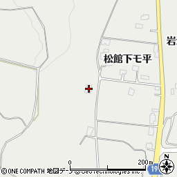 秋田県鹿角市八幡平（松館下モ平）周辺の地図