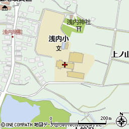 能代市立浅内小学校周辺の地図