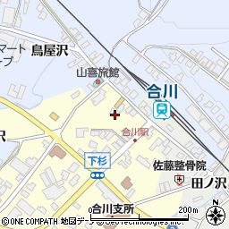秋田県北秋田市新田目大野47-3周辺の地図