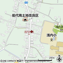 浅内郵便局周辺の地図