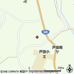 岩手県九戸村（九戸郡）戸田（第１６地割）周辺の地図