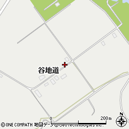 秋田県北秋田市下杉谷地道160周辺の地図