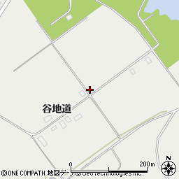 秋田県北秋田市下杉谷地道161周辺の地図