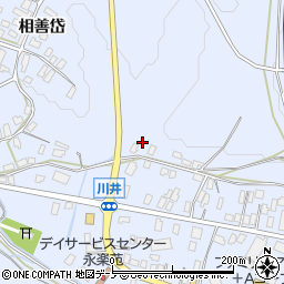 秋田県北秋田市川井周辺の地図