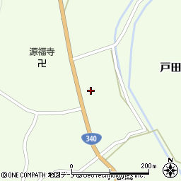 岩手県九戸村（九戸郡）戸田（第１７地割）周辺の地図