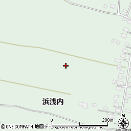 秋田県能代市浅内浜浅内周辺の地図