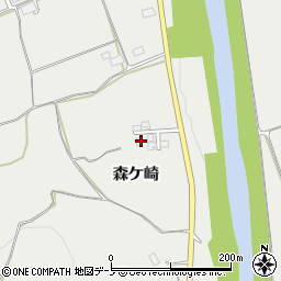 秋田県鹿角市尾去沢森ケ崎周辺の地図