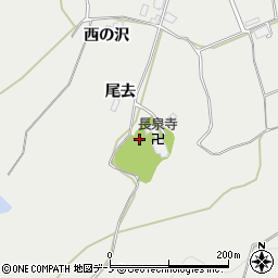 秋田県鹿角市尾去沢（尾去）周辺の地図