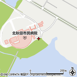 北秋田市民病院前周辺の地図