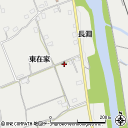 秋田県鹿角市尾去沢東在家61周辺の地図