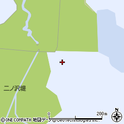 秋田県能代市河戸川受堤下周辺の地図