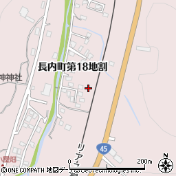 岩手県久慈市長内町第１８地割周辺の地図