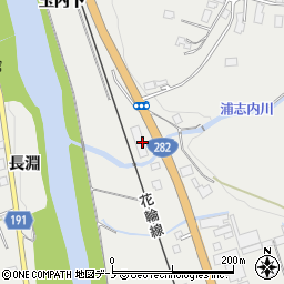 秋田県鹿角市八幡平玉内下周辺の地図