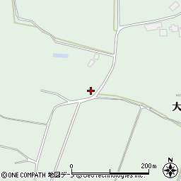 秋田県能代市浅内下西山周辺の地図