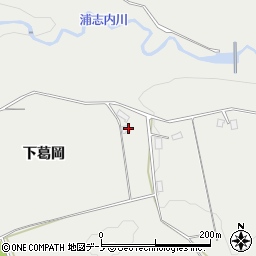 秋田県鹿角市八幡平下葛岡周辺の地図