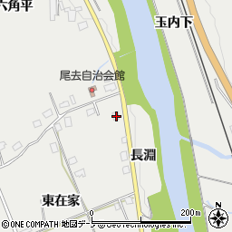 秋田県鹿角市尾去沢東在家111周辺の地図