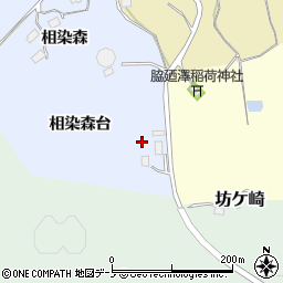 秋田県能代市河戸川相染森台周辺の地図