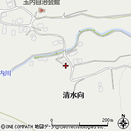 秋田県鹿角市八幡平清水向周辺の地図