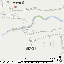 秋田県鹿角市八幡平清水向71周辺の地図