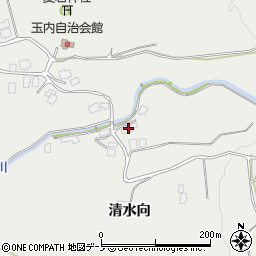 秋田県鹿角市八幡平清水向74周辺の地図