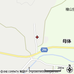 秋田県能代市檜山新蟹周辺の地図