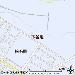 秋田県北秋田市川井下谷地周辺の地図