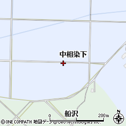 秋田県能代市河戸川中相染下周辺の地図