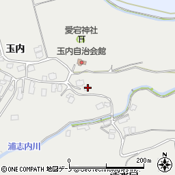 秋田県鹿角市八幡平上玉内周辺の地図