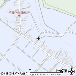 秋田県北秋田市八幡岱新田八幡岱34周辺の地図