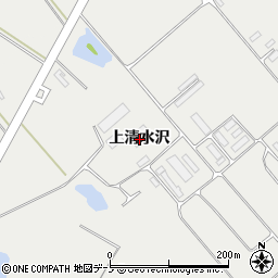 秋田県北秋田市下杉（上清水沢）周辺の地図