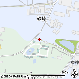 秋田県能代市河戸川砂崎28周辺の地図