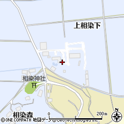 秋田県能代市河戸川上相染下周辺の地図