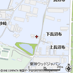 秋田県能代市河戸川砂崎20周辺の地図