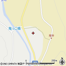 秋田県能代市二ツ井町小掛堰根台周辺の地図