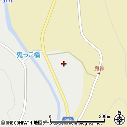 秋田県能代市二ツ井町小掛（堰根台）周辺の地図