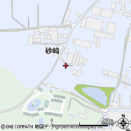 秋田県能代市河戸川砂崎26周辺の地図