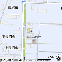 秋田県能代市河戸川谷地周辺の地図
