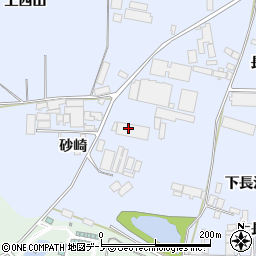 秋田県能代市河戸川（砂崎）周辺の地図