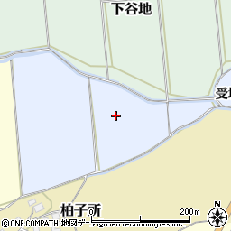 秋田県能代市河戸川受堤周辺の地図