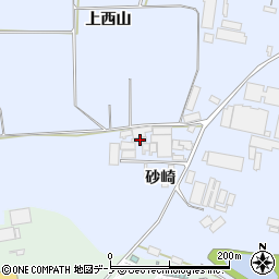 秋田県能代市河戸川砂崎33周辺の地図