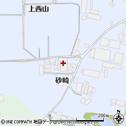 秋田県能代市河戸川砂崎32周辺の地図