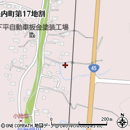 岩手県久慈市長内町第１９地割109周辺の地図