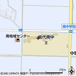 秋田県能代市河戸川中野周辺の地図