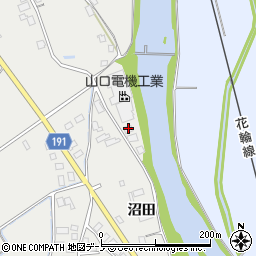 秋田県鹿角市尾去沢長淵周辺の地図