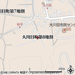 岩手県久慈市大川目町（第８地割）周辺の地図