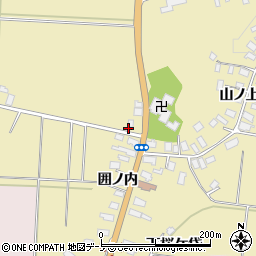 秋田県北秋田市七日市家後周辺の地図