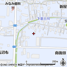 秋田県能代市河戸川周辺の地図
