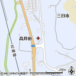 秋田県鹿角市花輪高井田48周辺の地図