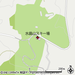 水晶山スキー場周辺の地図