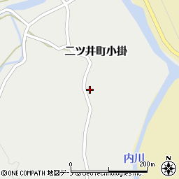 秋田県能代市二ツ井町小掛上山周辺の地図